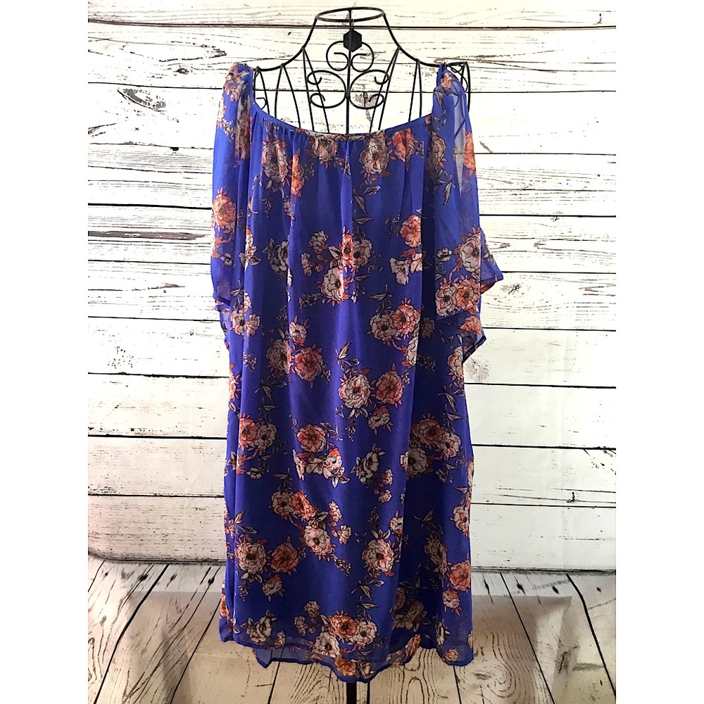 💙🤍🧡 Cold Shoulder Spring Time Dress